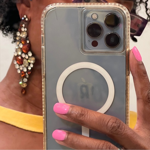 Eye-catching Rhinestone and Gem Dramatic Earring Excellent Pre-Owned Condition - Picture 2 of 7